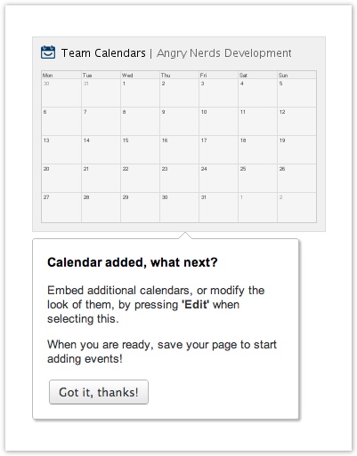 Team Calendars for Confluence - Wiki Calendar