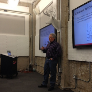 Bjorn Freeman-Benson presenting at Dev Den