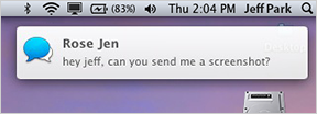 Hipchat for Mac notifications