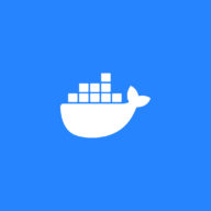 A logo of Docker