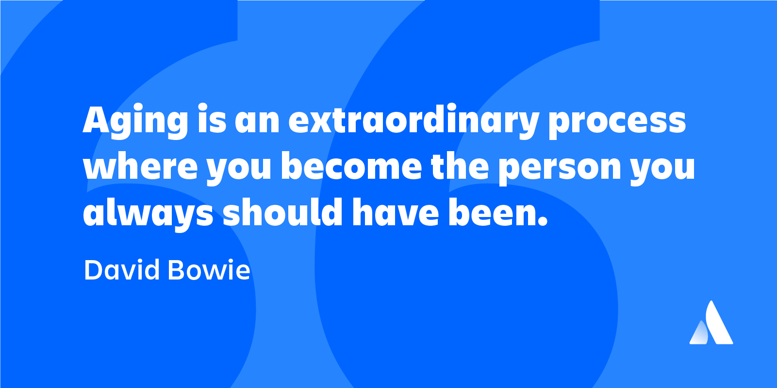 quote about aging by david bowie