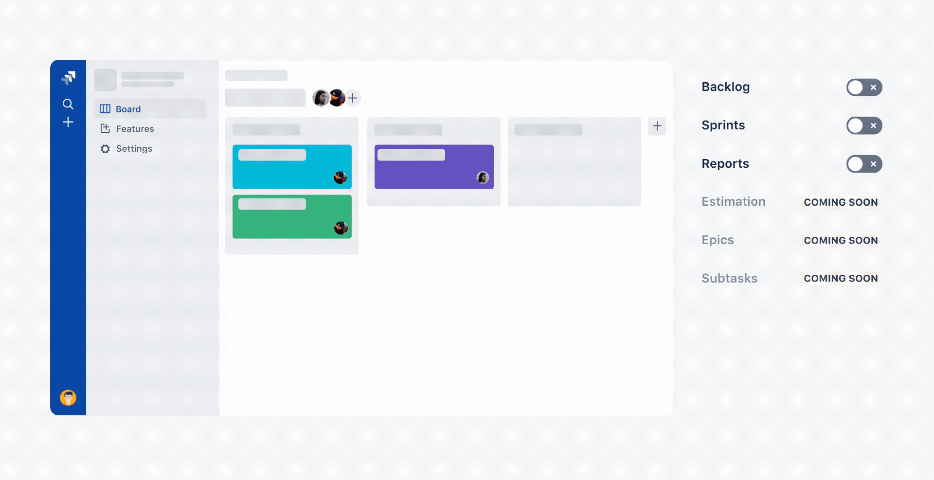 Animated gif of Jira's new agility boards at work.
