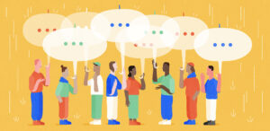 People having a meeting