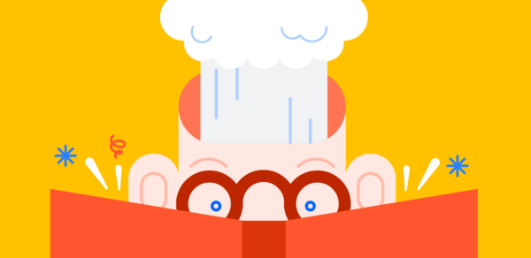 Illustration of someone reading a book and their head exploding