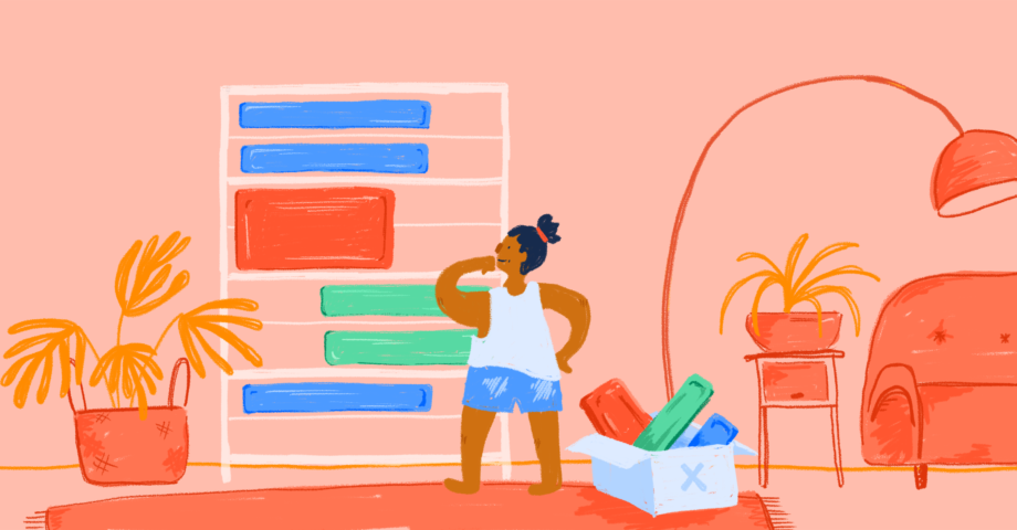Illustration of an organized daily schedule