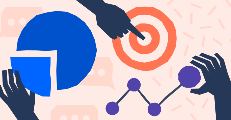 abstract illustration of charts and graphs