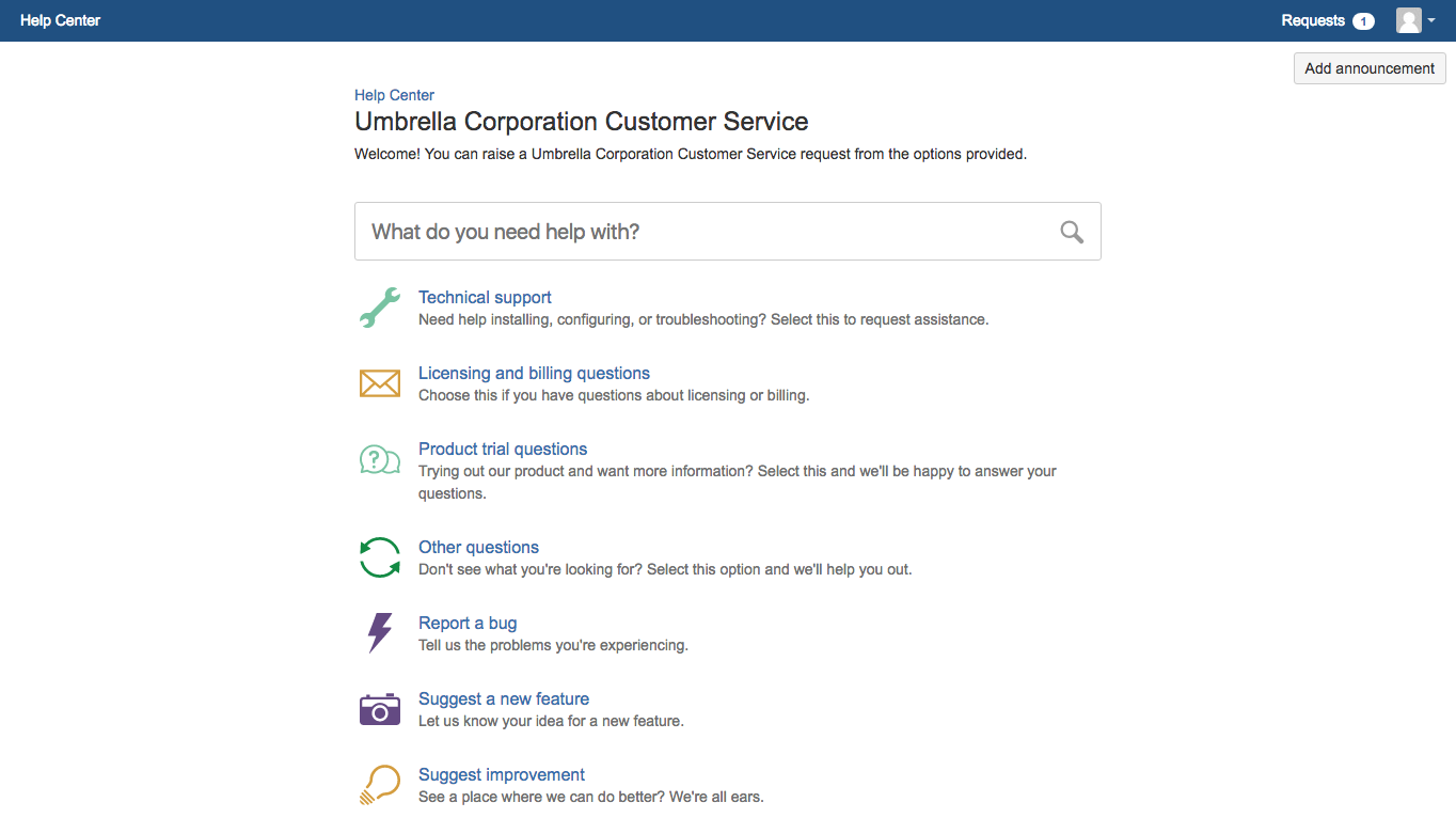 customer service portal