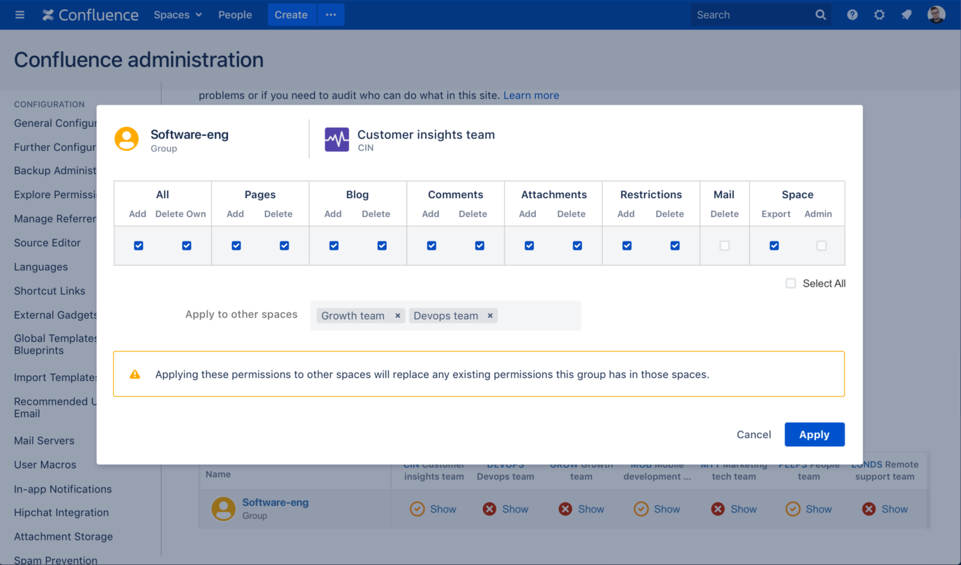 New permissions features in Confluence Data Center - Inside Atlassian
