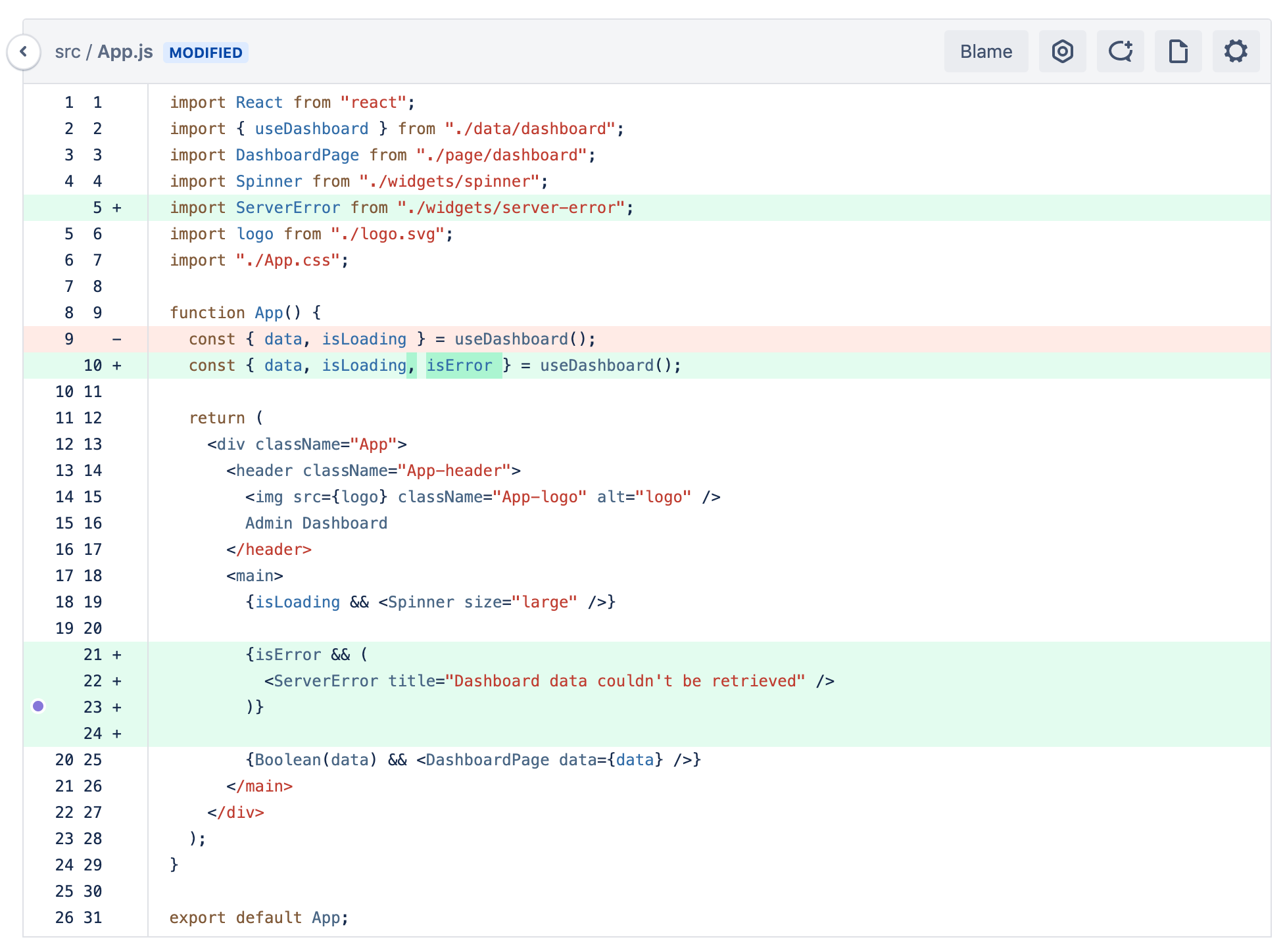 Bitbucket 7.0: syntax highlighting on unified diffs