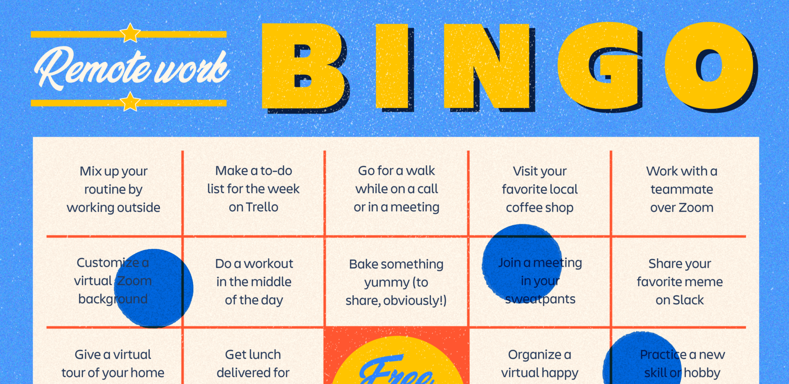 Work from home bingo game