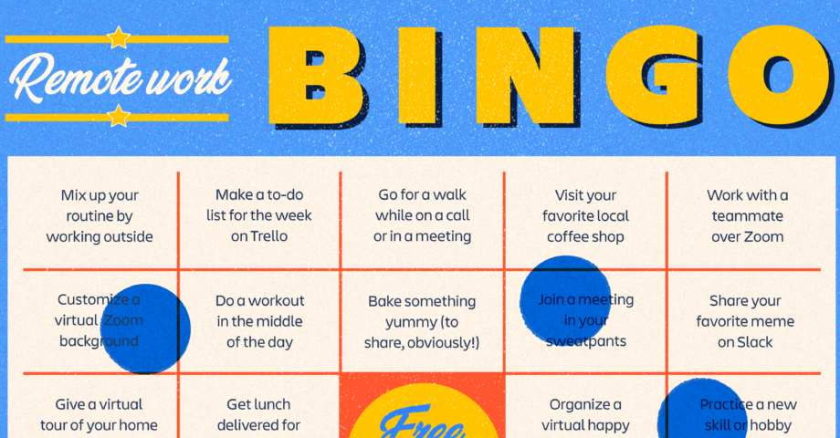 Work from home bingo game