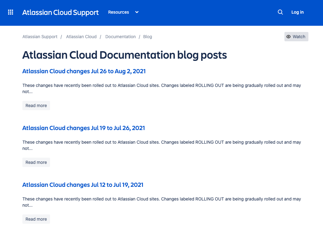 cloud release blog screenshot