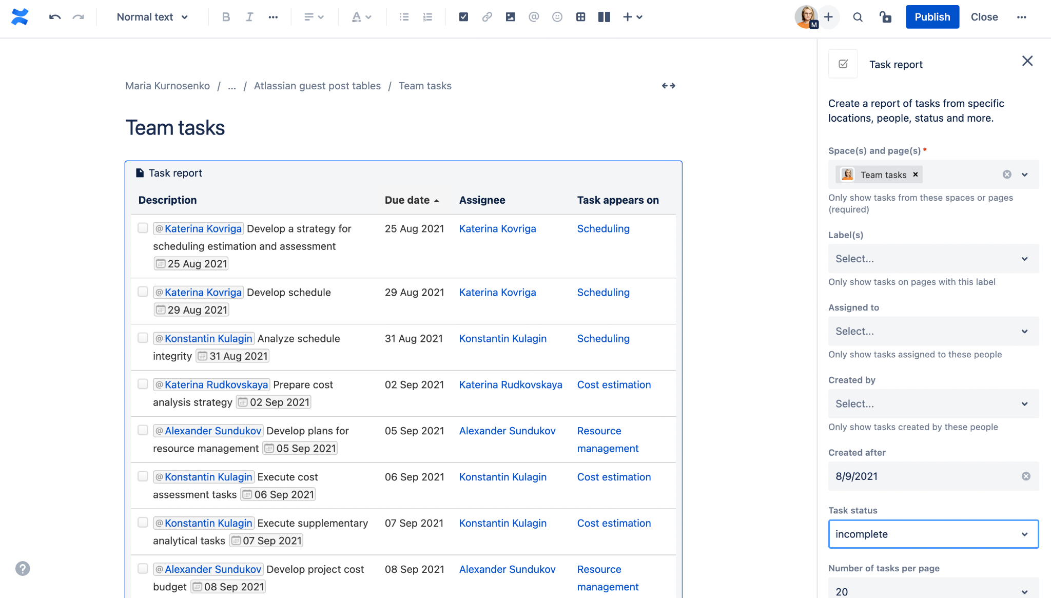 Tips For Working With Tables In Confluence Work Life By Atlassian 2132