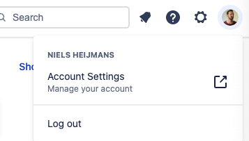 account settings screenshot