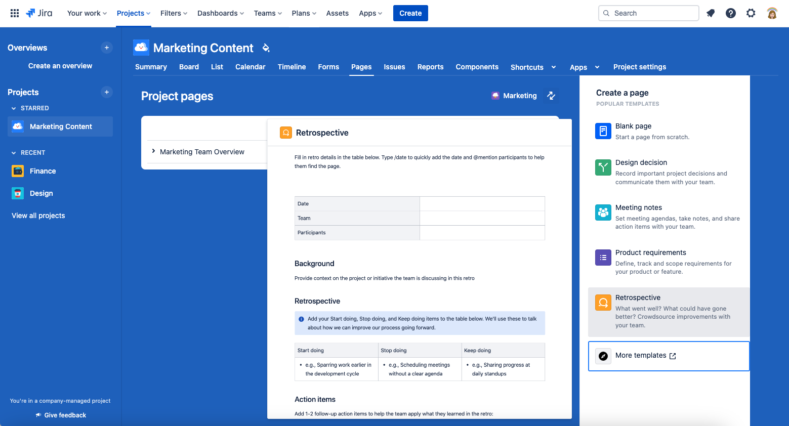 project planning in jira