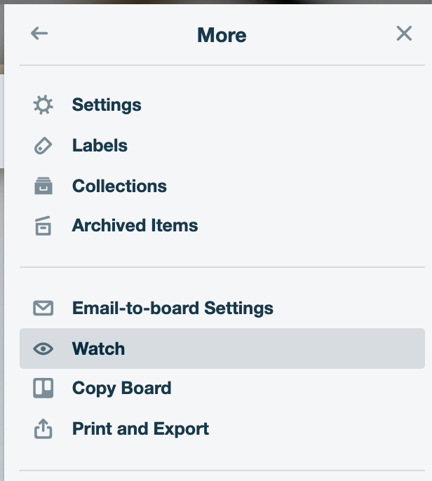 Watch This Board feature in Trello