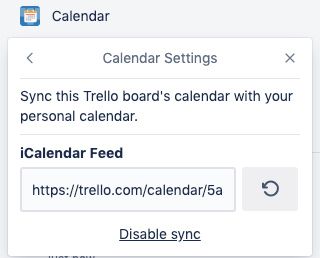 calendar power-up in trello