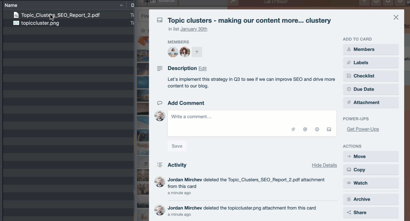 how to attach files to trello cards