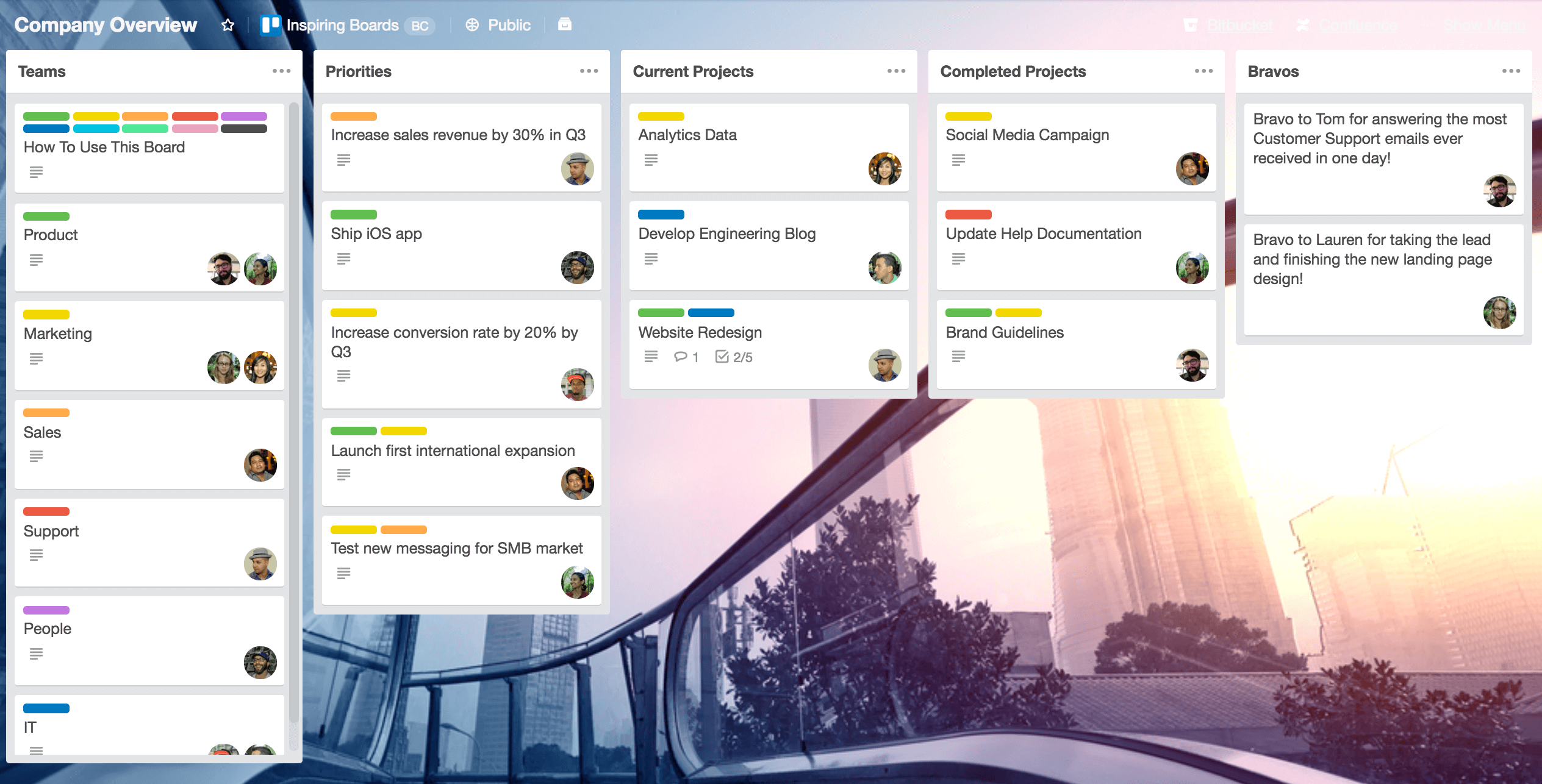 Keep an entire startup organized with a Company Overview Trello board