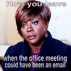 meeting that could have been an email
