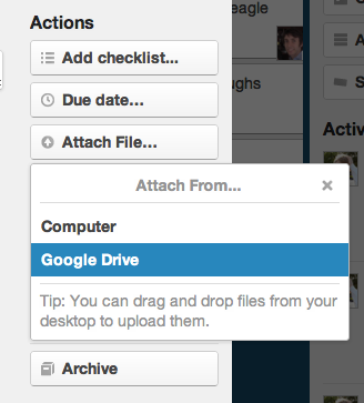 All the ways to use Google drive with Trello