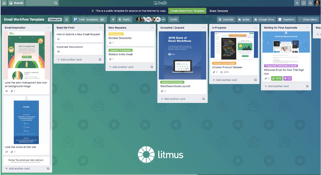 How to build an epic email workflow with Litmus and Trello