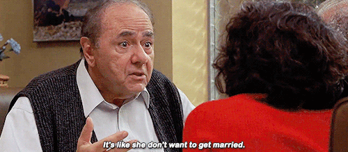 My Big Fat Greek Wedding gif: she don't want to get married
