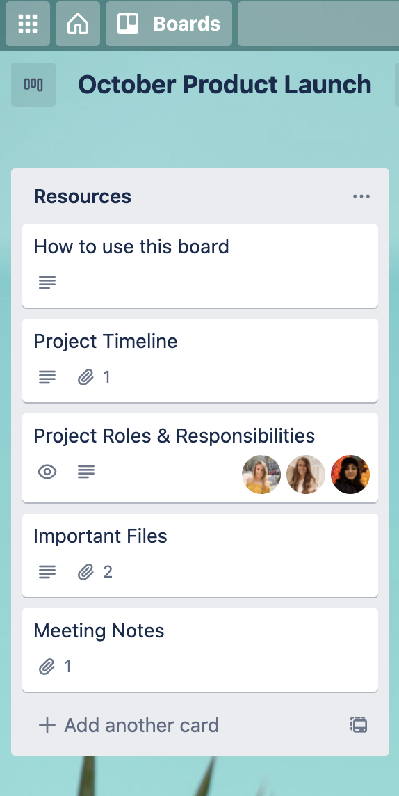 Trello Screenshot