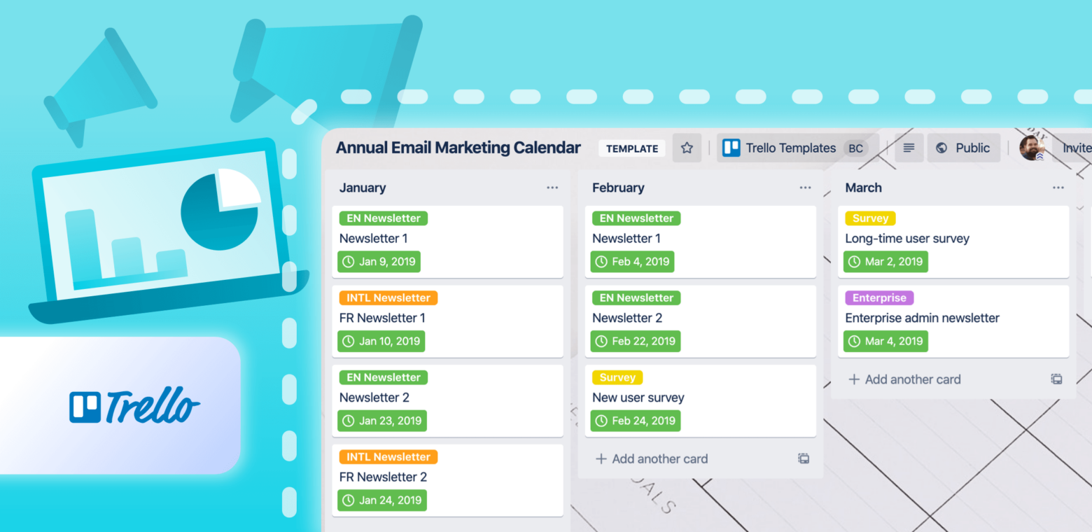 How to visually plan your email calendar with Trello