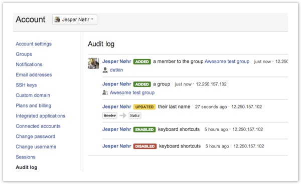 New audit logs give you the who, what, when, and where