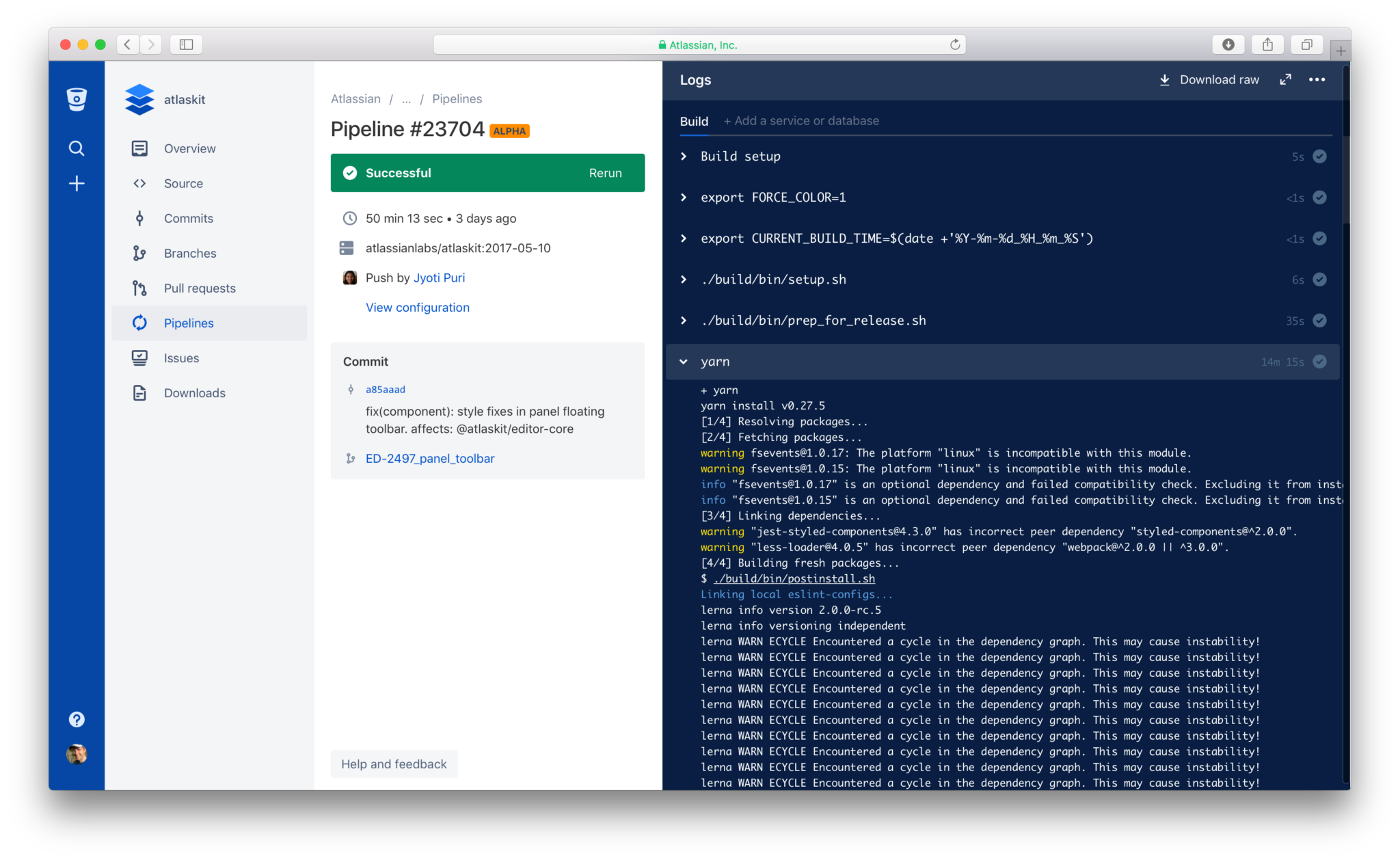 build numbers in Bitbucket Pipelines