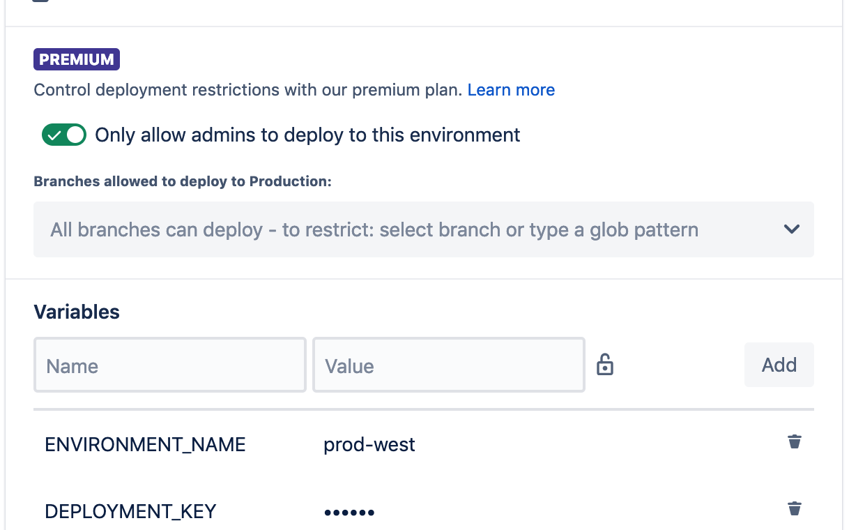 Deployment Permissions now available in Bitbucket Pipelines