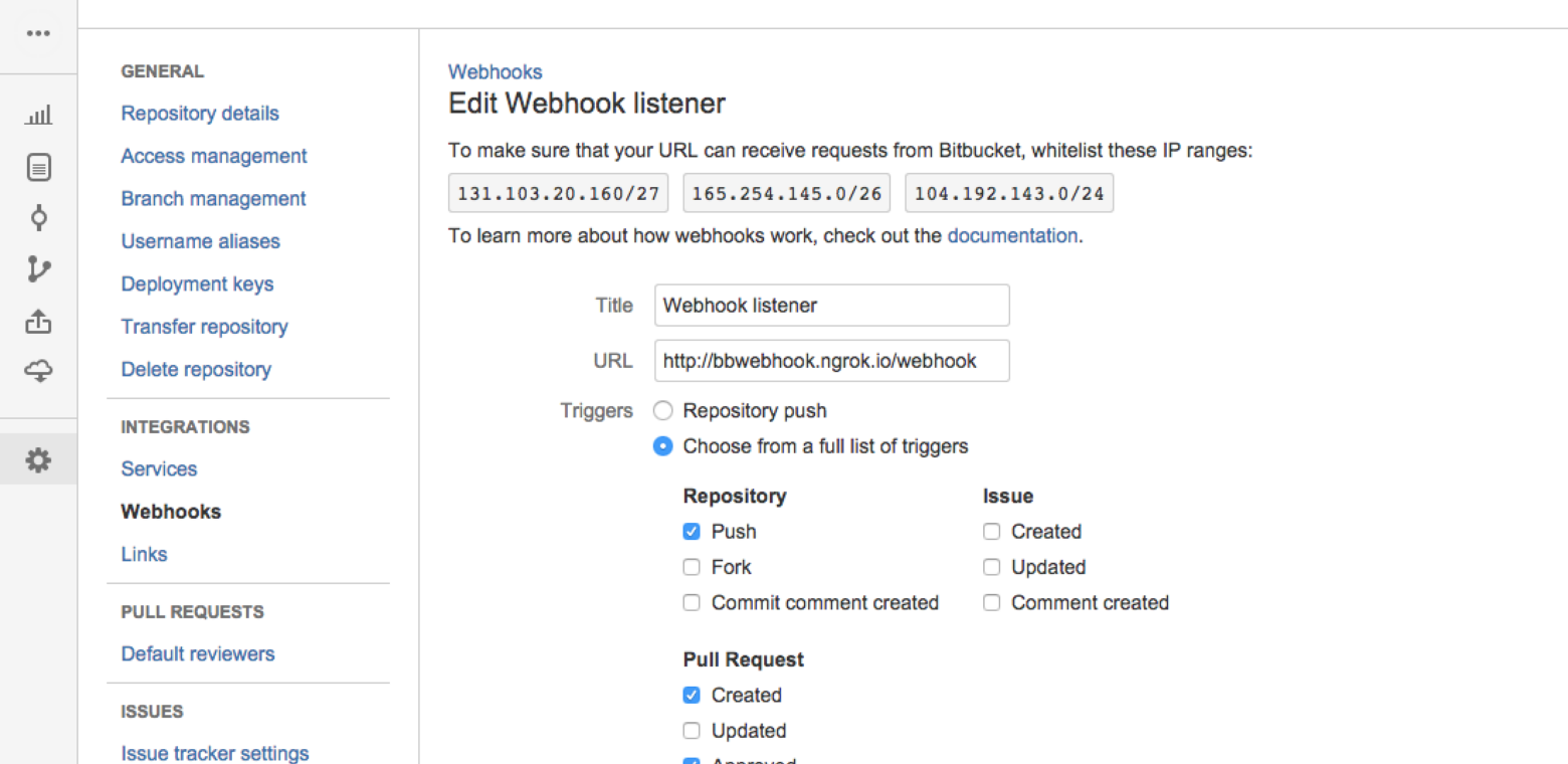 The new Bitbucket webhooks