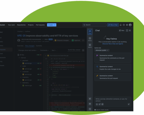 AI powered chat is not in Bitbucket Cloud