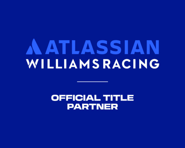 Atlassian logo with the text “Official Title Partner” in a stacked layout, displayed in white on a transparent background.