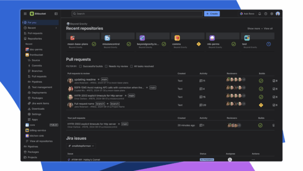 Screenshot of Bitbucket's upcoming navigation changes