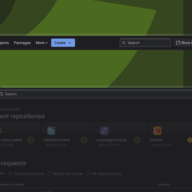 Illustration of global top navigation in Bitbucket Cloud's new navigation system