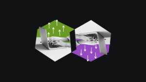 Abstract illustration representing the tension between universal AI adoption and the social stigma of disclosing AI use at work.