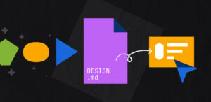 Abstract representation of how a DESIGN.md file works