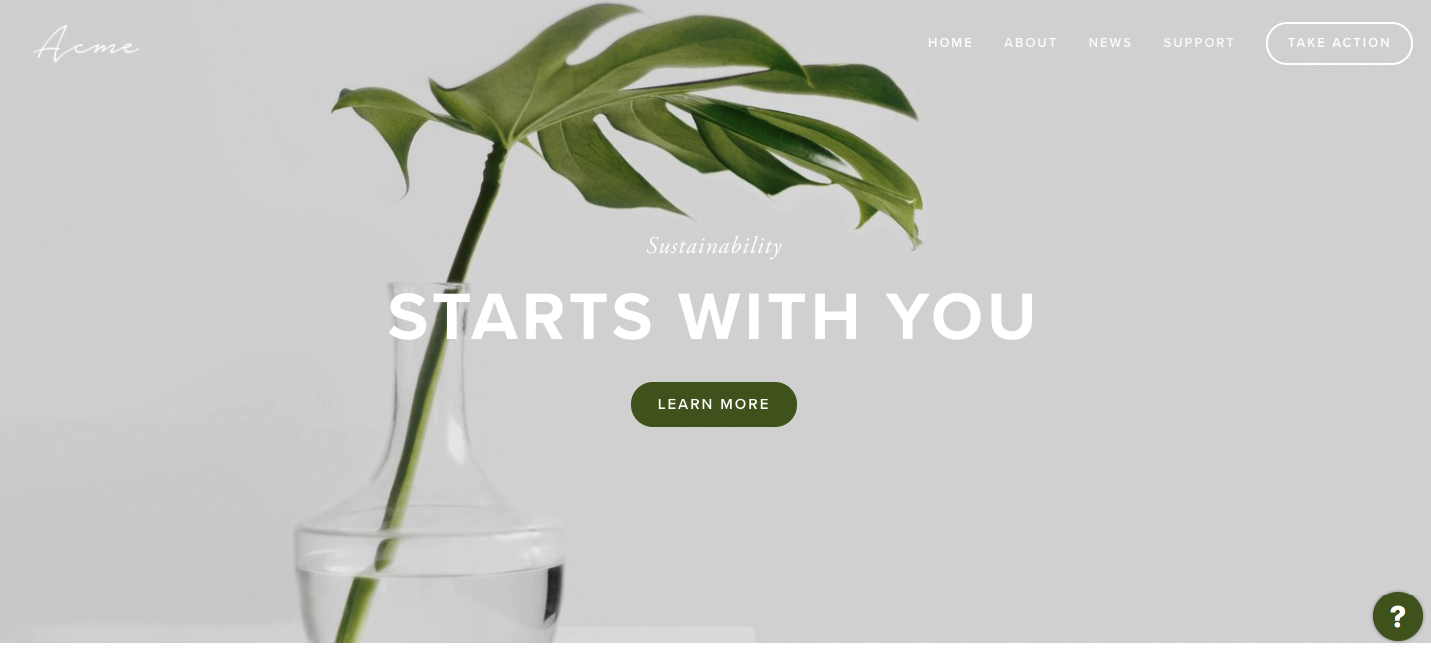 Homepage with embedded portal