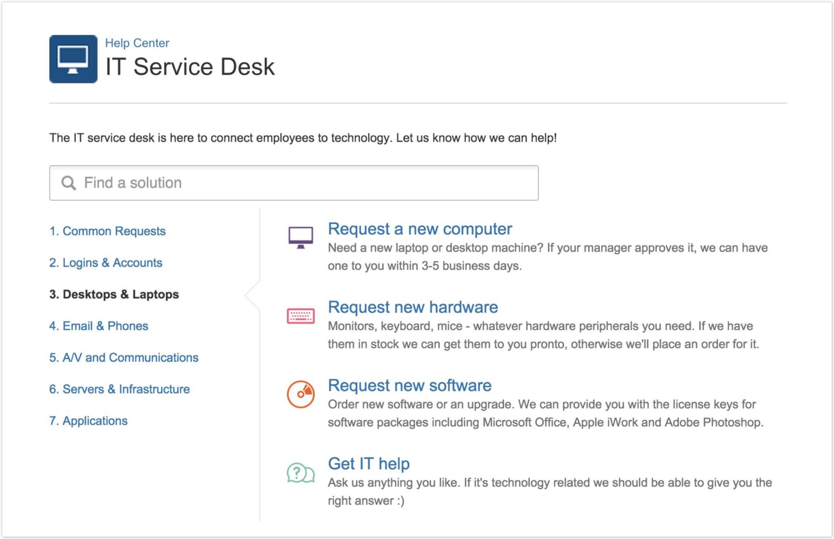 The ABCs to a Simple Service Desk