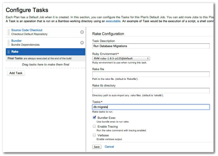 Ruby Plugin Building Ruby Projects with Bundler and the Bamboo Ruby Plugin - Work ...