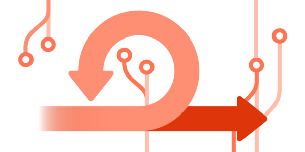 Arrows illustration for agile development