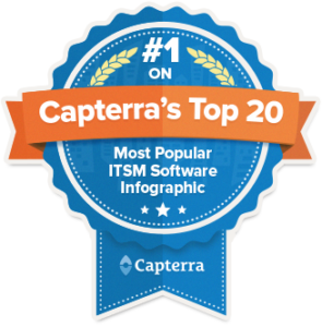 capterra 1 top20 itsm badge