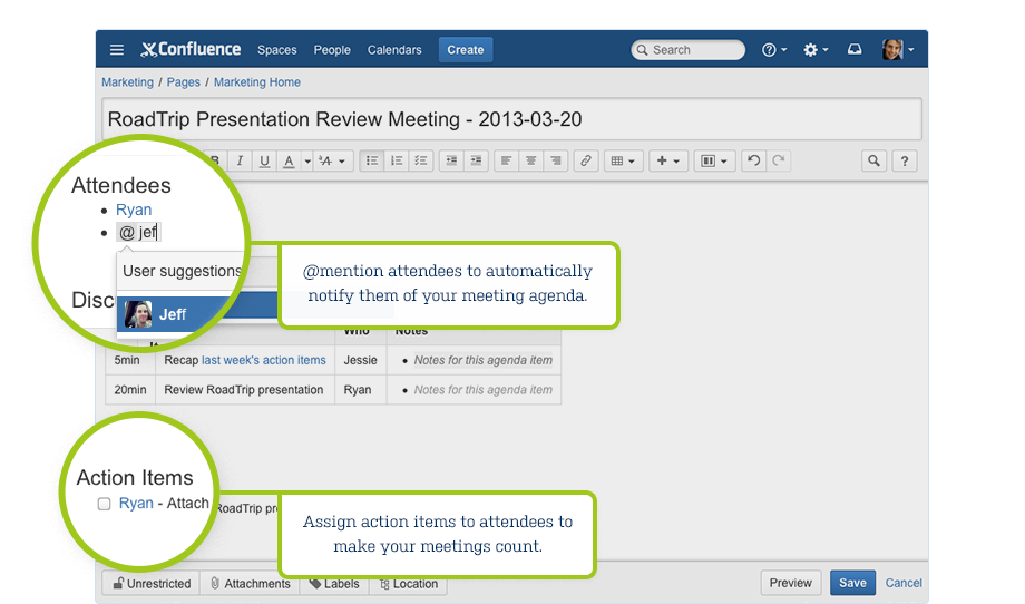 How to Run Effective Meetings with Confluence