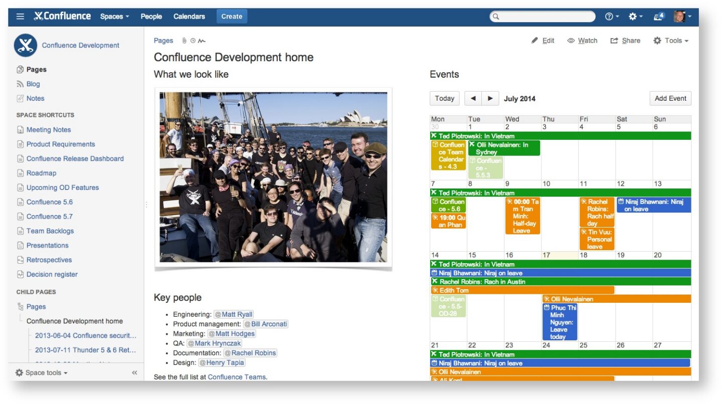 Should you create a Confluence space for your team or for each project ...