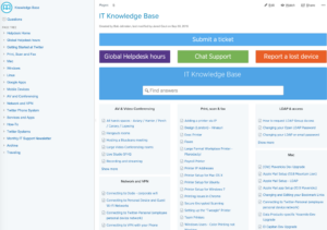 Give people a centralized jumping off point for IT documentation in Confluence.